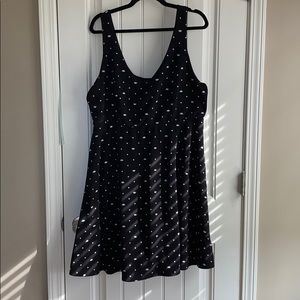 Torrid dress with cat polka dots